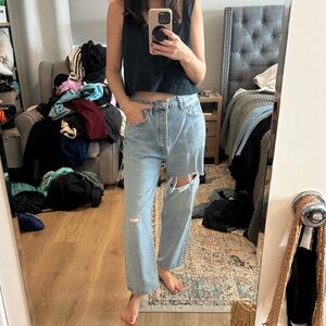 Agolde 90s mid rise Light Blue Boyfriend Jeans